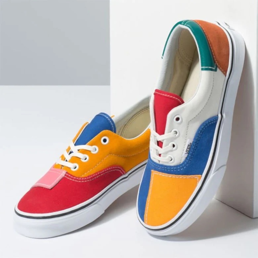 Vans Patchwork Era Multicolor Mixed Upper Sneakers